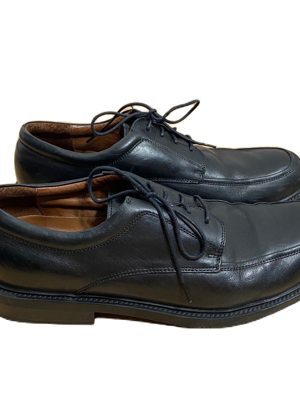 Florsheim Black Leather Lace-Up Oxfords Sz 13 Work Career Shoes